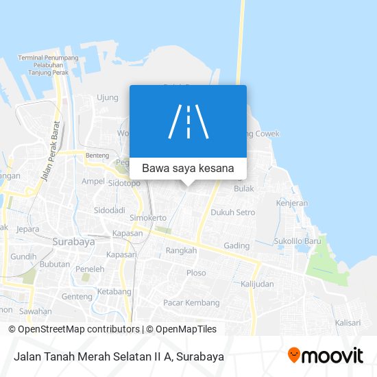 Peta Jalan Tanah Merah Selatan II A