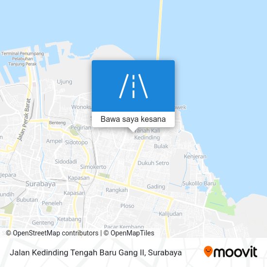 Peta Jalan Kedinding Tengah Baru Gang II