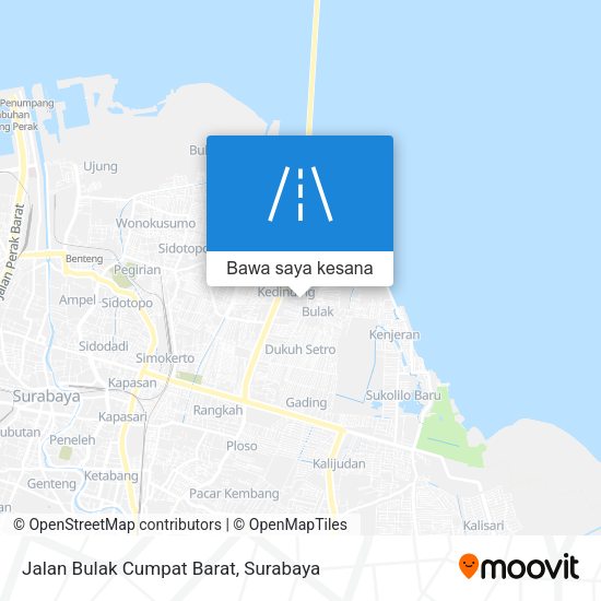 Peta Jalan Bulak Cumpat Barat