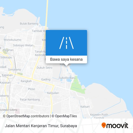 Peta Jalan Mentari Kenjeran Timur