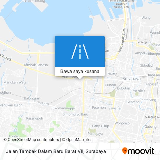 Peta Jalan Tambak Dalam Baru Barat VII