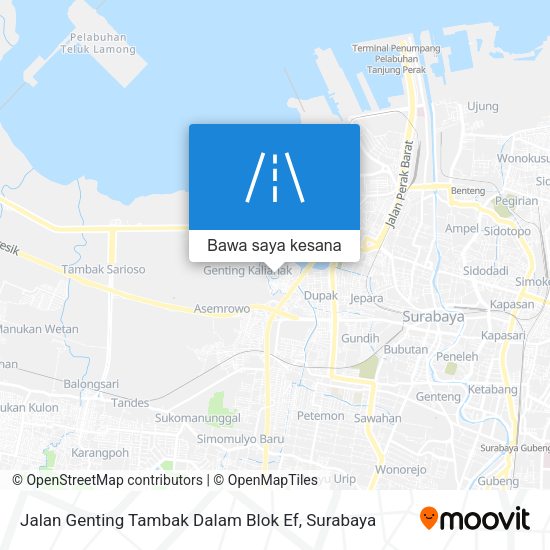 Peta Jalan Genting Tambak Dalam Blok Ef