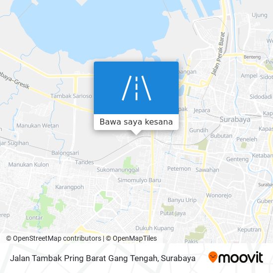 Peta Jalan Tambak Pring Barat Gang Tengah