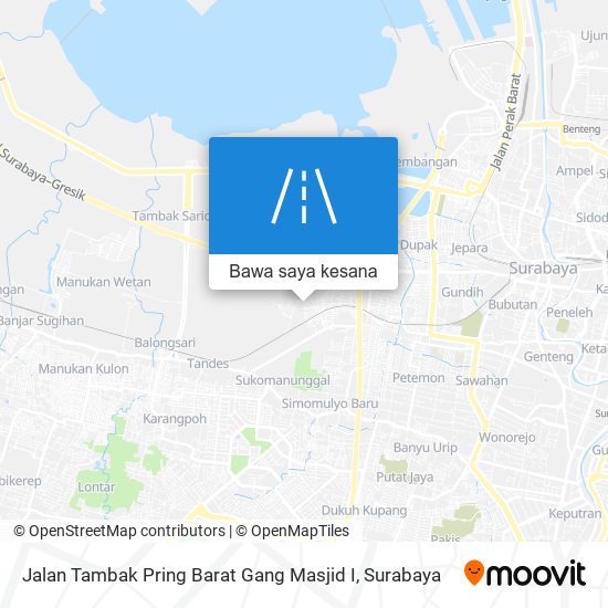 Peta Jalan Tambak Pring Barat Gang Masjid I