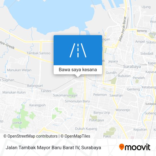 Peta Jalan Tambak Mayor Baru Barat IV