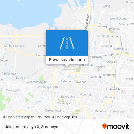 Peta Jalan Asem Jaya X