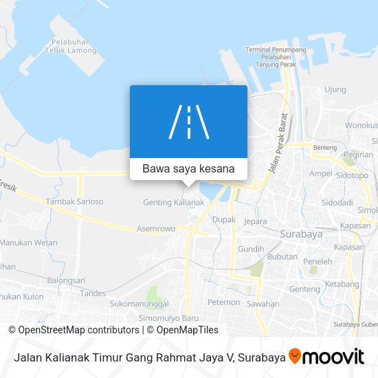 Peta Jalan Kalianak Timur Gang Rahmat Jaya V