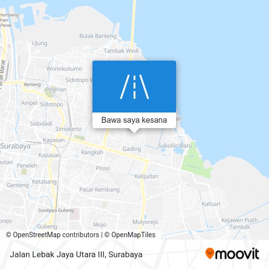 Peta Jalan Lebak Jaya Utara III