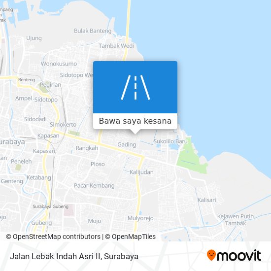 Peta Jalan Lebak Indah Asri II