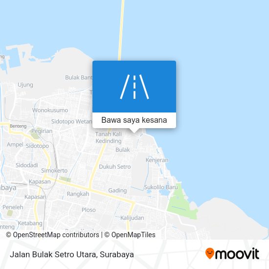 Peta Jalan Bulak Setro Utara