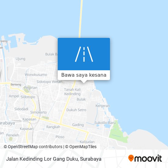 Peta Jalan Kedinding Lor Gang Duku