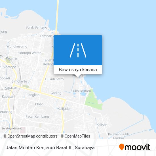 Peta Jalan Mentari Kenjeran Barat III