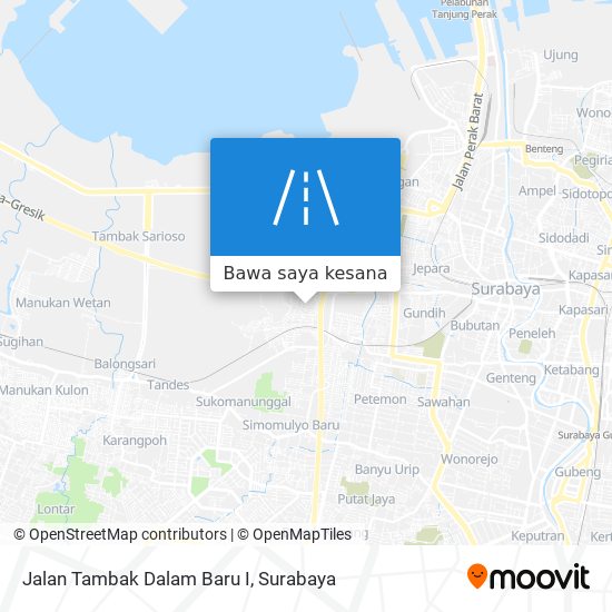 Peta Jalan Tambak Dalam Baru I