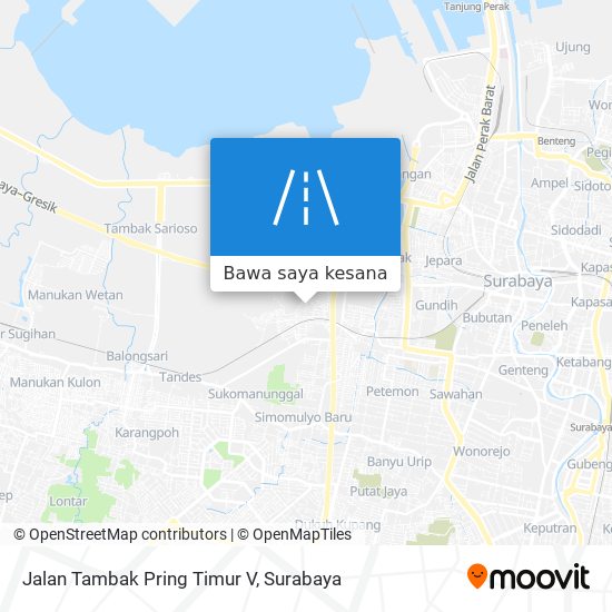 Peta Jalan Tambak Pring Timur V