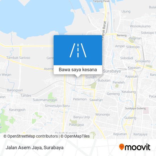 Peta Jalan Asem Jaya