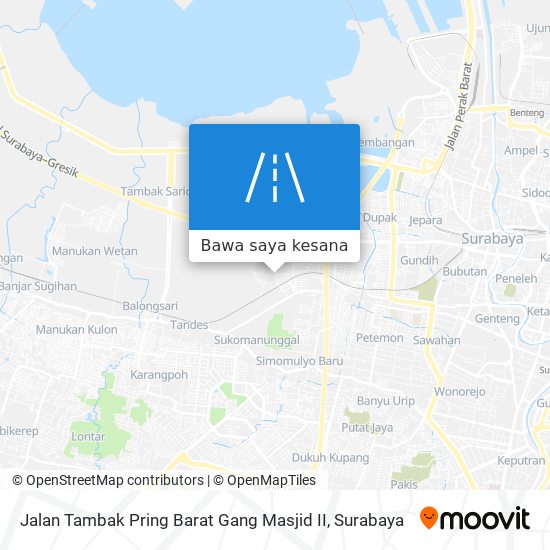 Peta Jalan Tambak Pring Barat Gang Masjid II