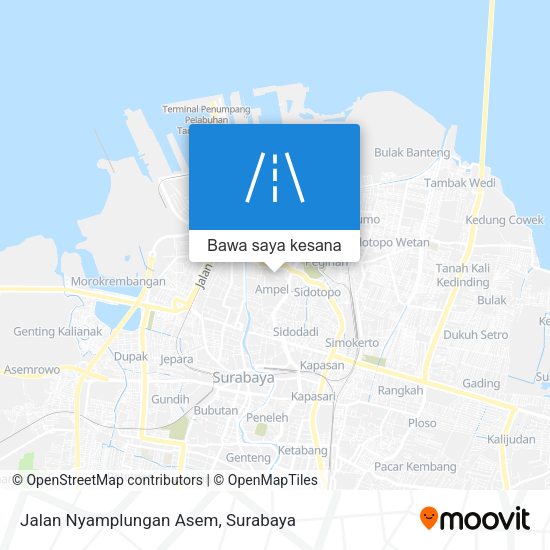 Peta Jalan Nyamplungan Asem