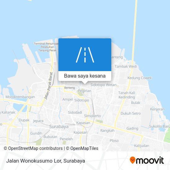 Peta Jalan Wonokusumo Lor