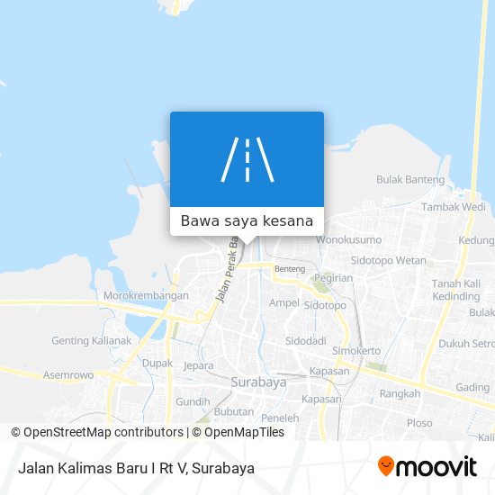 Peta Jalan Kalimas Baru I Rt V