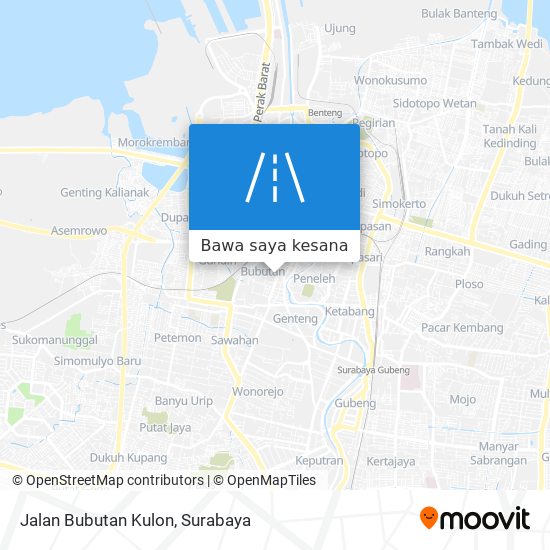 Peta Jalan Bubutan Kulon