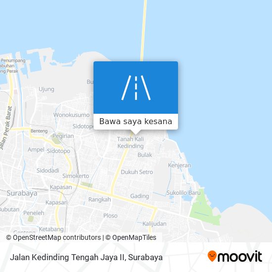 Peta Jalan Kedinding Tengah Jaya II