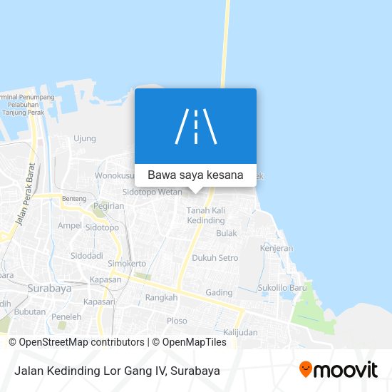 Peta Jalan Kedinding Lor Gang IV