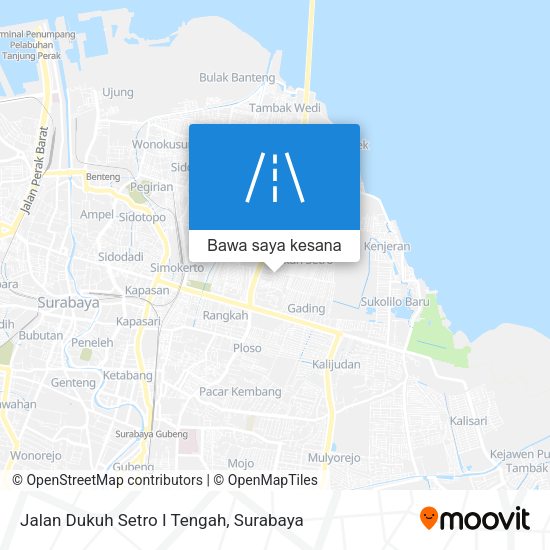 Peta Jalan Dukuh Setro I Tengah