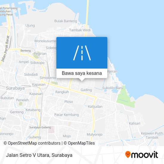 Peta Jalan Setro V Utara