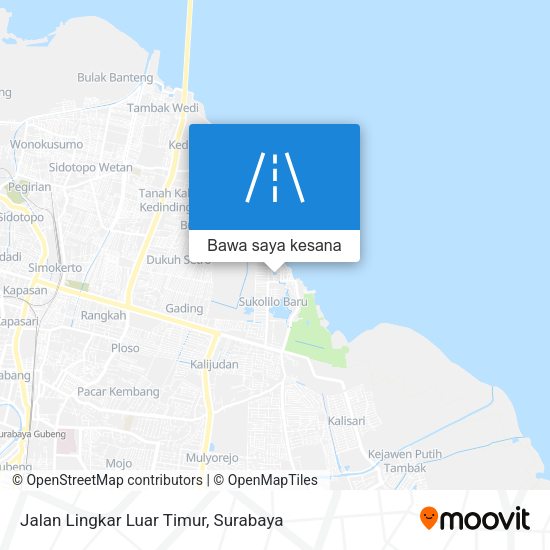 Peta Jalan Lingkar Luar Timur