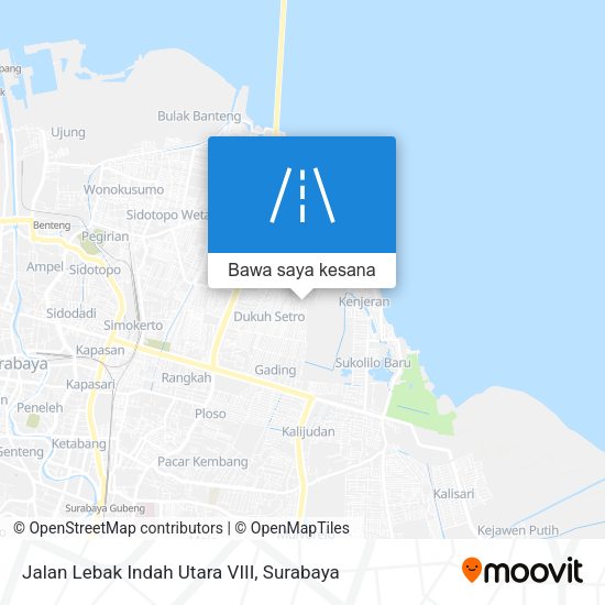 Peta Jalan Lebak Indah Utara VIII