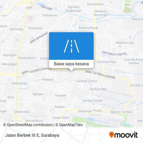 Peta Jalan Berbek III E