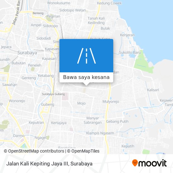 Peta Jalan Kali Kepiting Jaya III