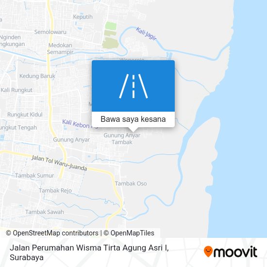 Peta Jalan Perumahan Wisma Tirta Agung Asri I