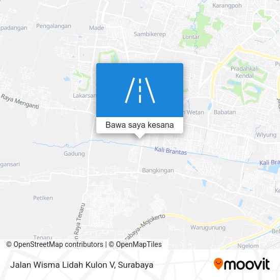 Peta Jalan Wisma Lidah Kulon V