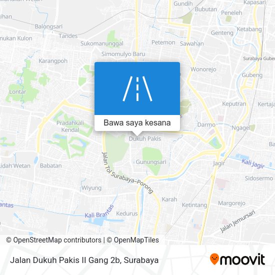 Peta Jalan Dukuh Pakis II Gang 2b