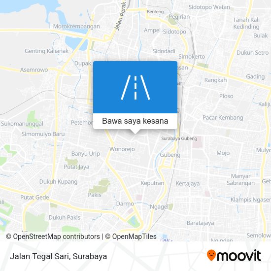 Peta Jalan Tegal Sari