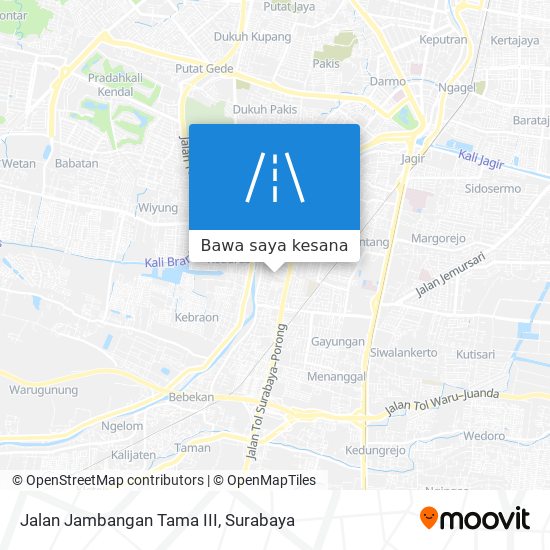 Peta Jalan Jambangan Tama III