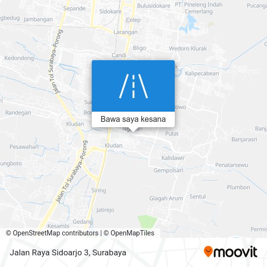 Peta Jalan Raya Sidoarjo 3