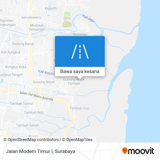 Peta Jalan Modern Timur I
