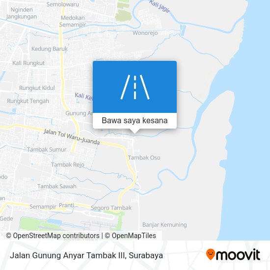 Peta Jalan Gunung Anyar Tambak III