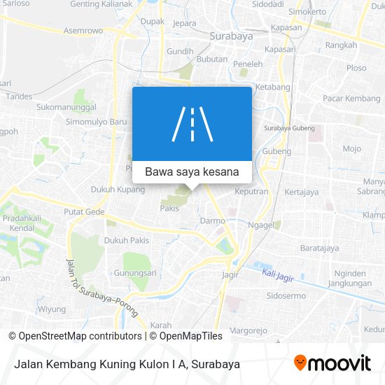 Peta Jalan Kembang Kuning Kulon I A