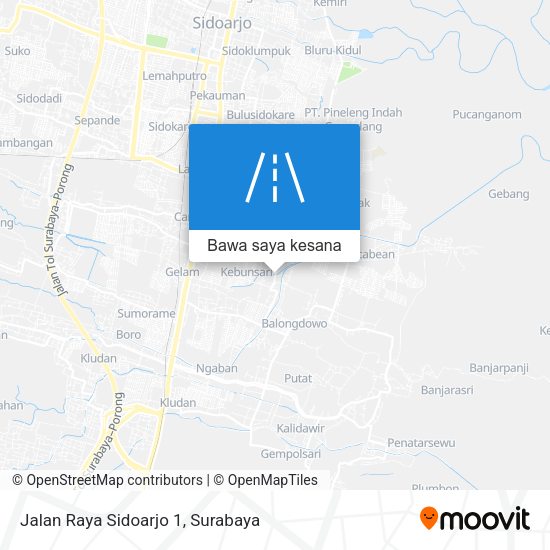 Peta Jalan Raya Sidoarjo 1