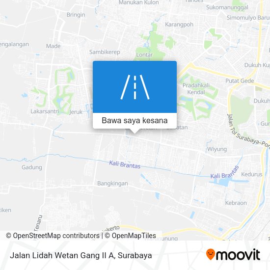 Peta Jalan Lidah Wetan Gang II A