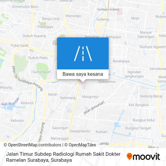 Peta Jalan Timur Subdep Radiologi Rumah Sakit Dokter Ramelan Surabaya