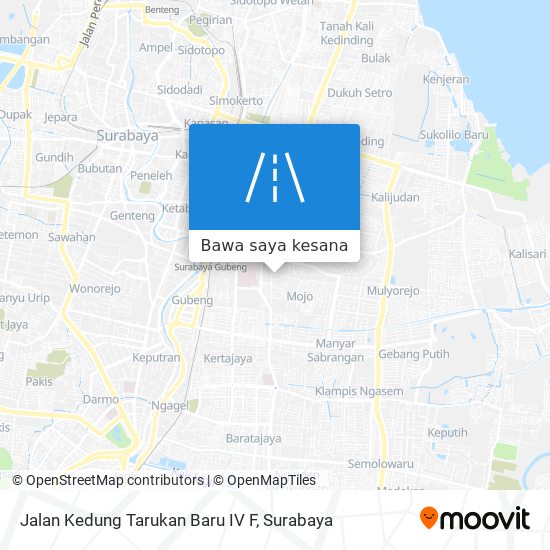 Peta Jalan Kedung Tarukan Baru IV F