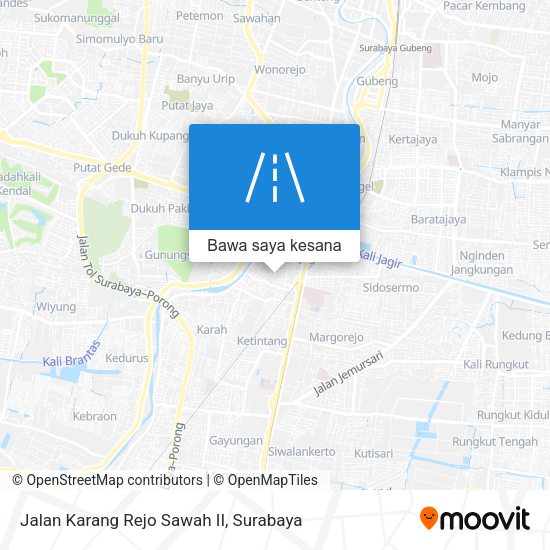 Peta Jalan Karang Rejo Sawah II