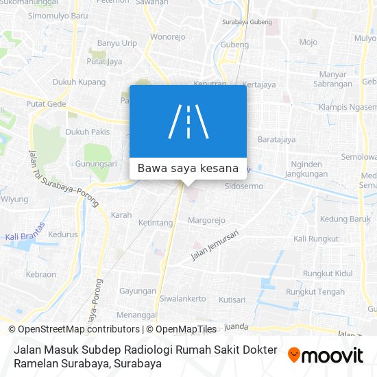 Peta Jalan Masuk Subdep Radiologi Rumah Sakit Dokter Ramelan Surabaya