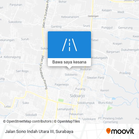 Peta Jalan Sono Indah Utara III