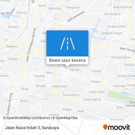 Peta Jalan Nusa Indah 3