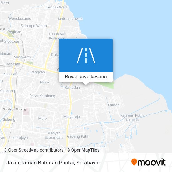 Peta Jalan Taman Babatan Pantai